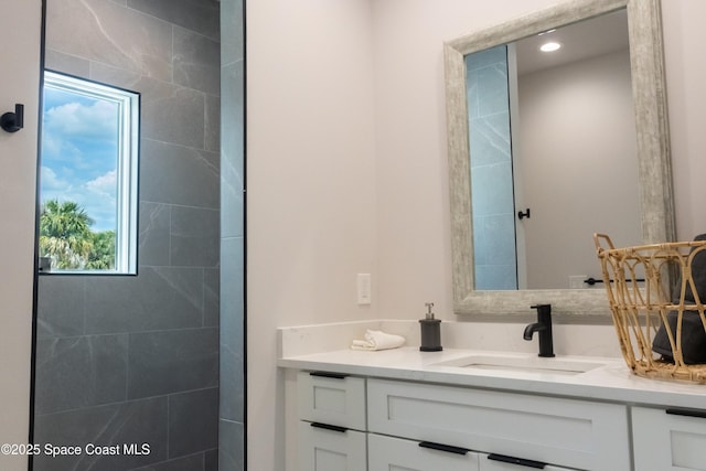2148 Country Club Rd, Melbourne, FL 32901 - bathroom featuring vanity and recessed lighting