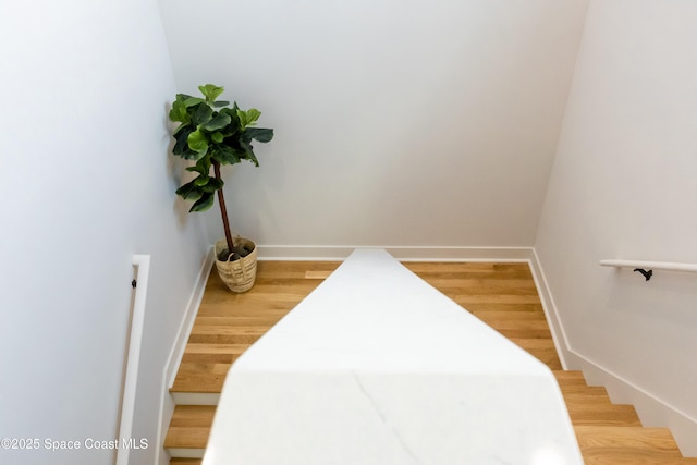 2148 Country Club Rd, Melbourne, FL 32901 - stairs with wood finished floors and baseboards