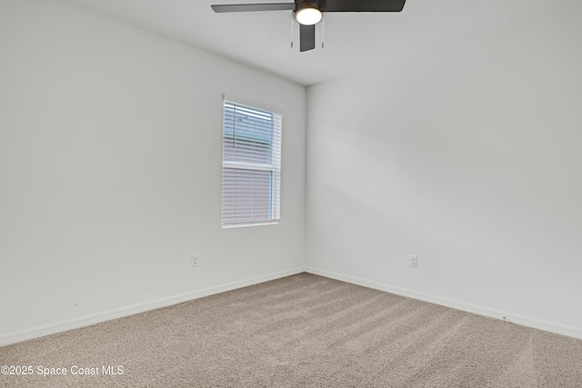 1265 Valley View Ave, Rockledge, FL 32955 - carpeted empty room with a ceiling fan and baseboards