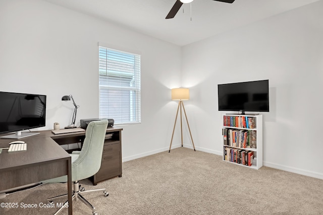 1265 Valley View Ave, Rockledge, FL 32955 - office space featuring carpet flooring and a ceiling fan