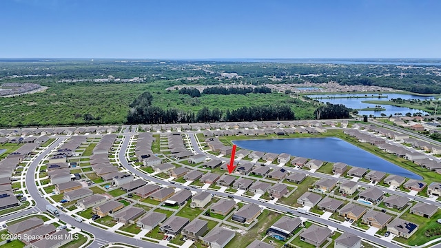1265 Valley View Ave, Rockledge, FL 32955 - aerial view of property and surrounding area featuring a large body of water and nearby suburban area