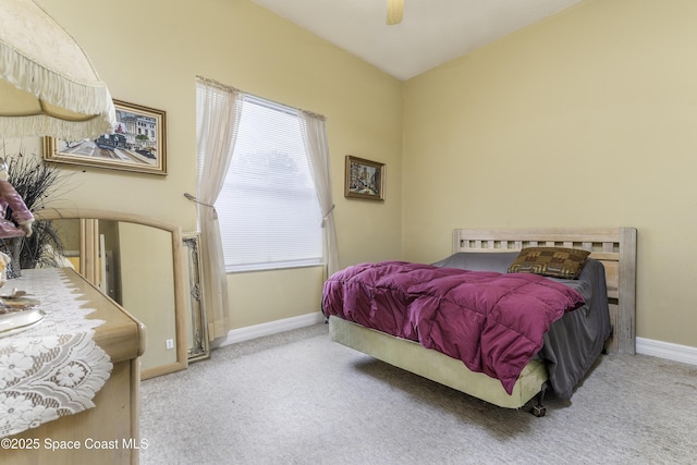 386 Valencia Rd, Melbourne, FL 32904 - carpeted bedroom featuring baseboards and ceiling fan