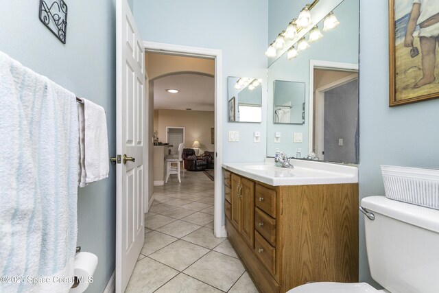386 Valencia Rd, Melbourne, FL 32904 - bathroom with vanity and tile patterned floors