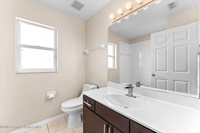 1211 Olde Bailey Ln, Melbourne, FL 32904 - bathroom featuring vanity, tile patterned flooring, and a shower