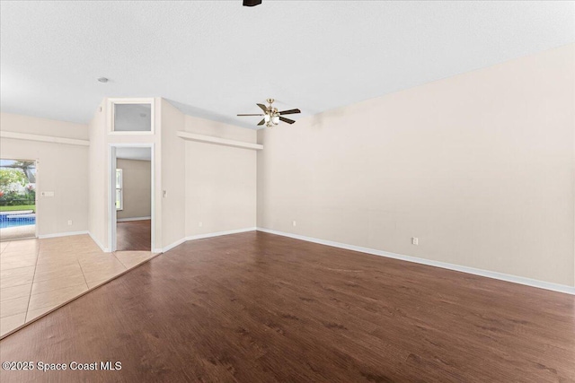 1211 Olde Bailey Ln, Melbourne, FL 32904 - unfurnished room featuring ceiling fan and wood finished floors