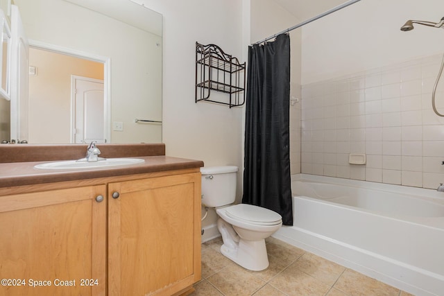 6470 Borasco Dr Unit 3106, Melbourne, FL 32940 - bathroom with tile patterned flooring, vanity, toilet, and shower / tub combo