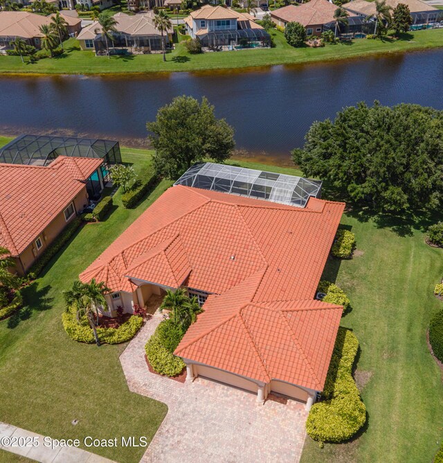 3631 Thurloe Dr, Rockledge, FL 32955 - aerial perspective of suburban area with a nearby body of water