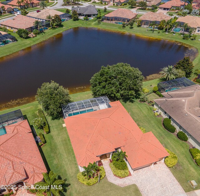 3631 Thurloe Dr, Rockledge, FL 32955 - aerial view of residential area with a nearby body of water