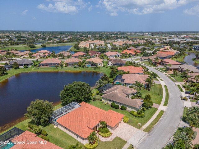 3631 Thurloe Dr, Rockledge, FL 32955 - aerial perspective of suburban area featuring a nearby body of water