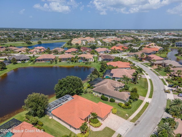 3631 Thurloe Dr, Rockledge, FL 32955 - aerial perspective of suburban area featuring a large body of water