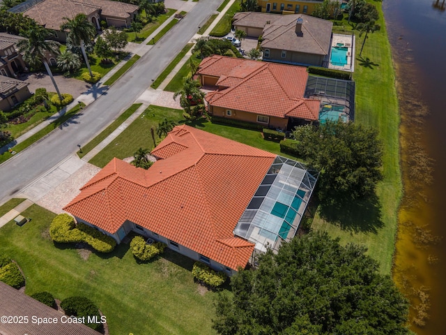 3631 Thurloe Dr, Rockledge, FL 32955 - bird's eye view of a pool