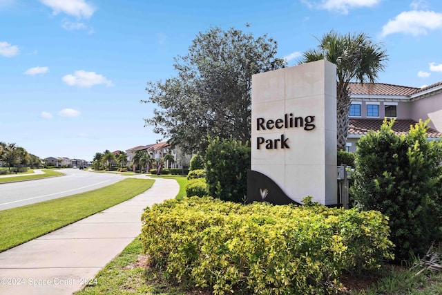 2365 Reeling Cir, Melbourne, FL 32940 - community sign featuring a residential view