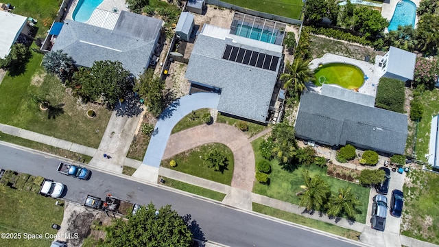 348 Berkeley St, Satellite Beach, FL 32937 - aerial overview of property's location featuring a pool