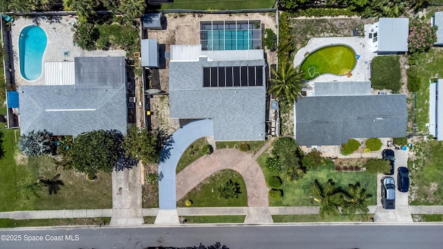 348 Berkeley St, Satellite Beach, FL 32937 - aerial overview of property's location with a pool area