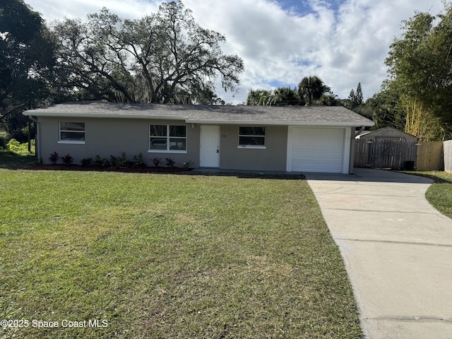 711 Sara Jane Ln, Merritt Island, FL 32952 - single story home featuring concrete driveway and a garage