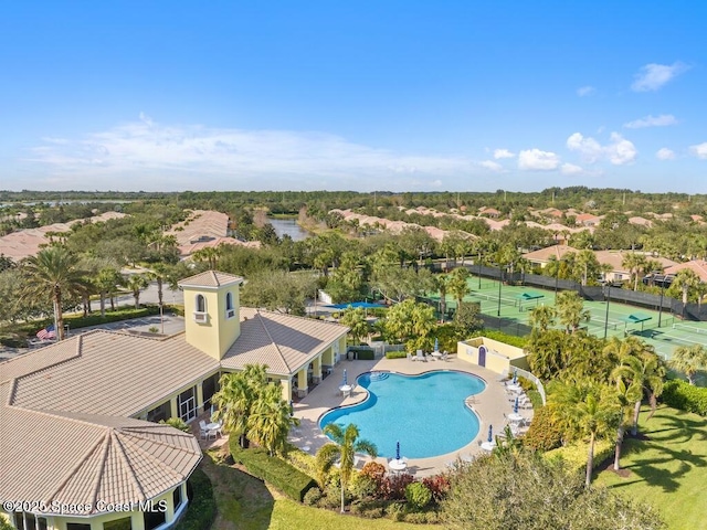 5422 Barbados Sq, Vero Beach, FL 32967 - drone / aerial view of a pool
