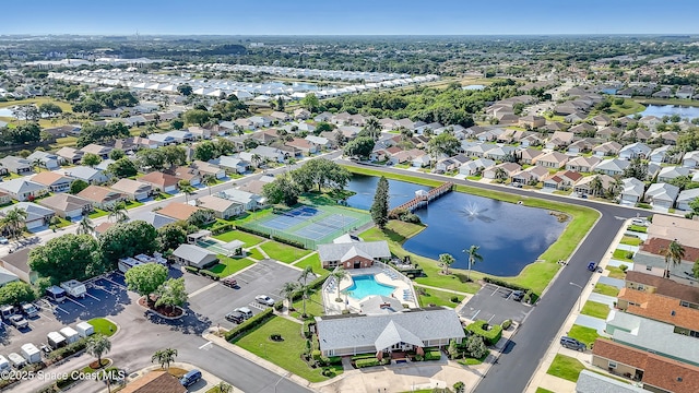 1020 S Fork Cir, Melbourne, FL 32901 - aerial overview of property's location with a nearby body of water and a pool