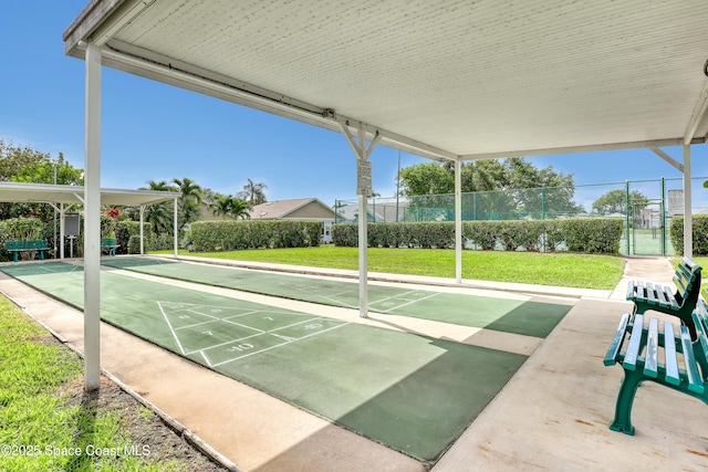 1020 S Fork Cir, Melbourne, FL 32901 - surrounding community featuring shuffleboard and a gate