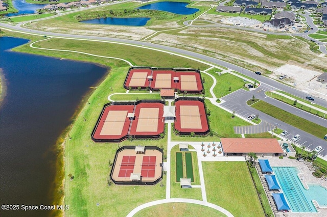 7917 Dobre Way, Melbourne, FL 32940 - aerial view of residential area with a nearby body of water