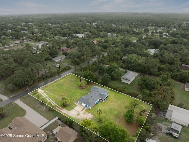3435 Felda St, Cocoa, FL 32926 - aerial view of property's location featuring property boundaries highlighted