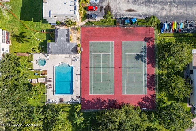 200 International Dr Unit 817, Cape Canaveral, FL 32920 - aerial view of property and surrounding area featuring a pool area