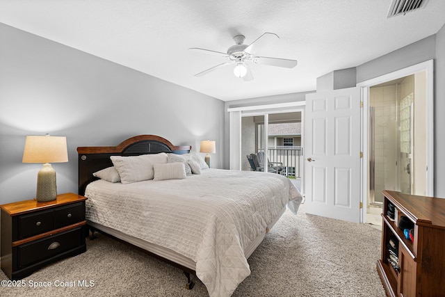 5201 Ocean Beach Blvd Unit 4, Cocoa Beach, FL 32931 - carpeted bedroom featuring ceiling fan