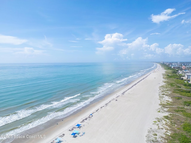 5201 Ocean Beach Blvd Unit 4, Cocoa Beach, FL 32931 - water view featuring nearby beach