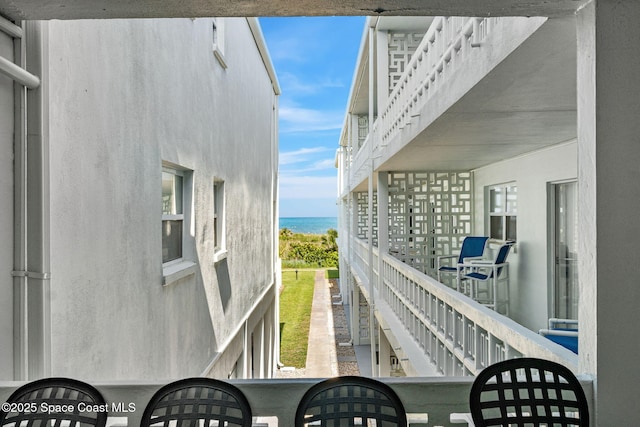 4800 Ocean Beach Blvd Unit 218, Cocoa Beach, FL 32931 - balcony with a water view