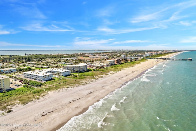 4800 Ocean Beach Blvd Unit 218, Cocoa Beach, FL 32931 - bird's eye view of waterfront with a beach
