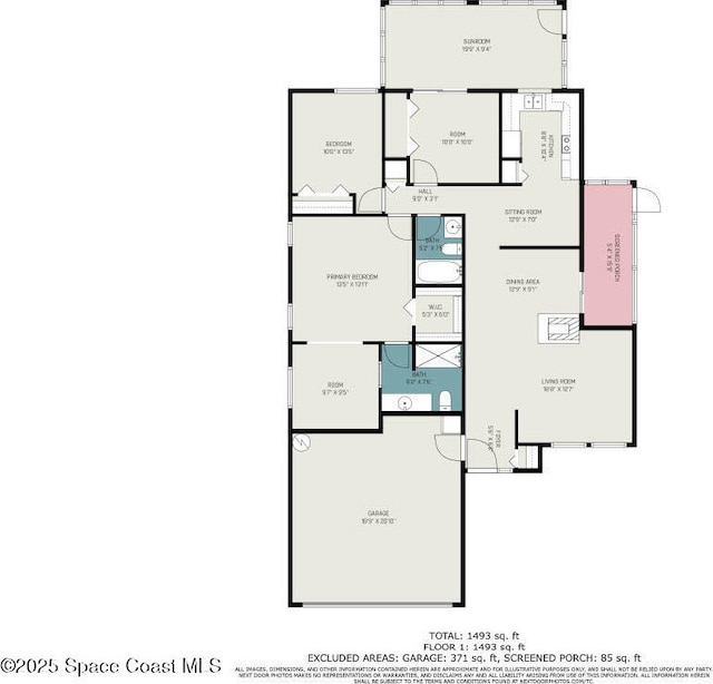 914 S Fork Cir, Melbourne, FL 32901 - view of floor plan / room layout