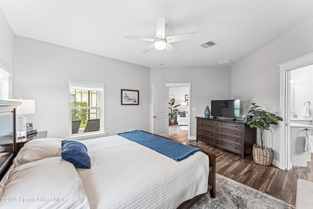 1649 Tullagee Ave, Melbourne, FL 32940 - bedroom featuring dark wood-style floors and a ceiling fan
