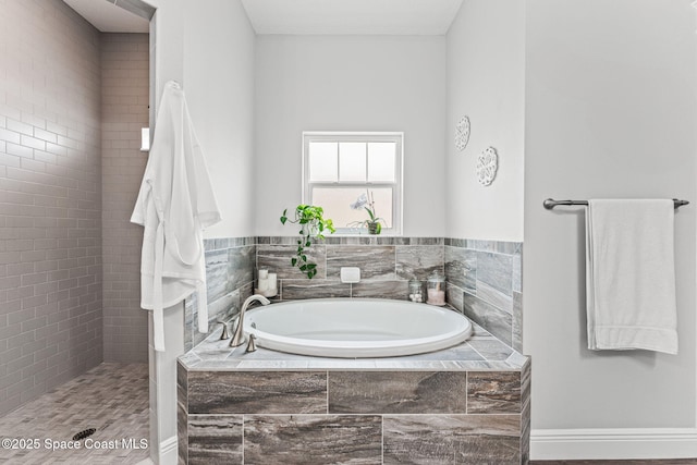 1649 Tullagee Ave, Melbourne, FL 32940 - full bath with a bath and a tile shower