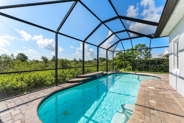 1649 Tullagee Ave, Melbourne, FL 32940 - swimming pool featuring a patio area and a lanai