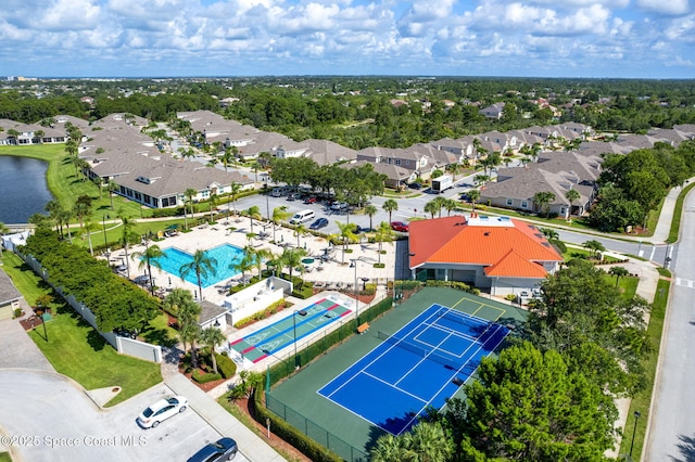 1649 Tullagee Ave, Melbourne, FL 32940 - aerial view of residential area with a pool