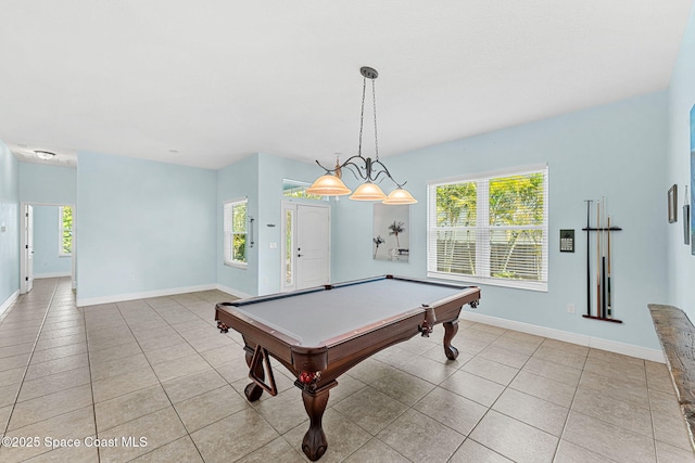 1121 S Orlando Ave, Cocoa Beach, FL 32931 - game room with light tile patterned floors and billiards