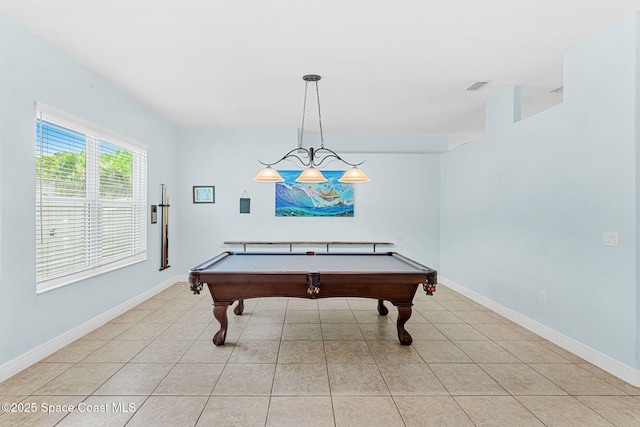 1121 S Orlando Ave, Cocoa Beach, FL 32931 - game room with pool table and light tile patterned floors