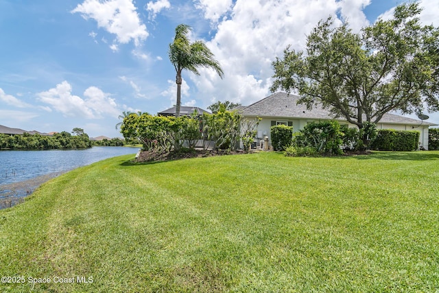 4104 Melrose Ct, Melbourne, FL 32940 - view of grassy yard featuring a water view