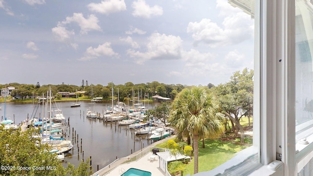 905 N Harbor City Blvd Unit 403, Melbourne, FL 32935 - water view featuring numerous boat docks