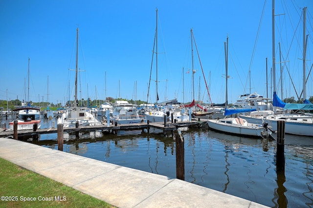 905 N Harbor City Blvd Unit 403, Melbourne, FL 32935 - dock with a water view and view of marina
