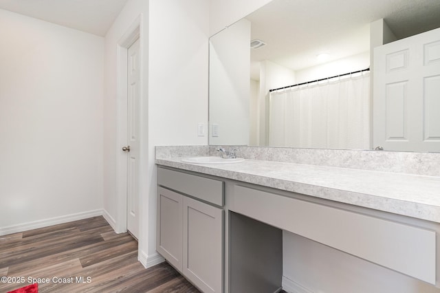 788 Isar Ave NW, Palm Bay, FL 32907 - bathroom featuring vanity and wood finished floors
