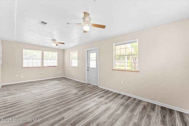 5510 Holden Rd, Cocoa, FL 32927 - unfurnished room with wood finished floors and ceiling fan