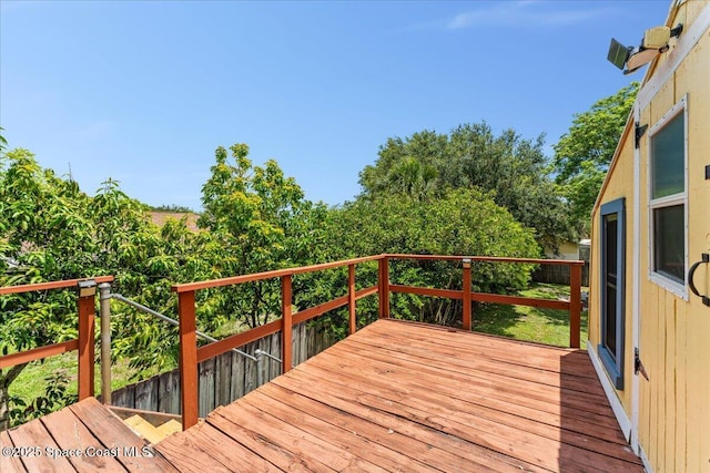 5510 Holden Rd, Cocoa, FL 32927 - view of wooden deck