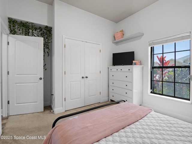 3662 Brantley Cir, Rockledge, FL 32955 - bedroom featuring light colored carpet and a closet