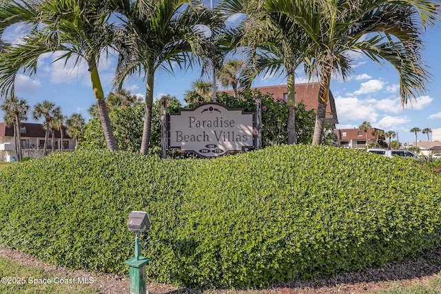 170 Paradise Blvd # 17, Indialantic, FL 32903 - view of community / neighborhood sign