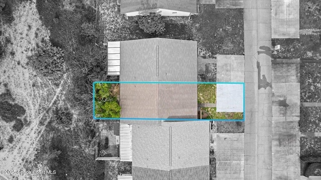 1289 Cheney Hwy Unit B, Titusville, FL 32780 - aerial view of property and surrounding area featuring property boundaries highlighted