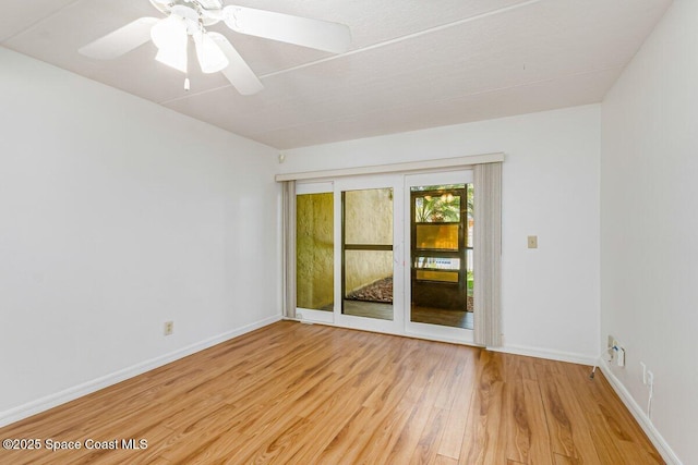 2358 Golf Lake Cir Unit 212, Melbourne, FL 32935 - unfurnished room with light wood-type flooring and a ceiling fan