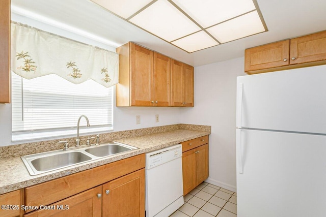 2358 Golf Lake Cir Unit 212, Melbourne, FL 32935 - kitchen featuring white appliances, light countertops, and light tile patterned floors