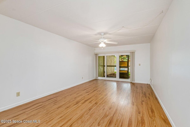2358 Golf Lake Cir Unit 212, Melbourne, FL 32935 - spare room featuring light wood finished floors and a ceiling fan