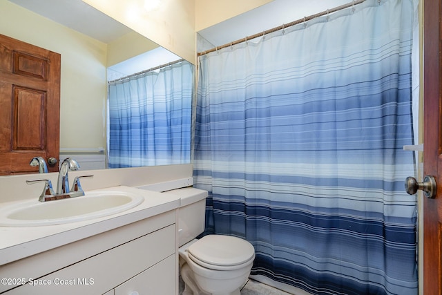 146 Oakcrest Ave NE, Palm Bay, FL 32907 - bathroom featuring vanity and a shower with curtain