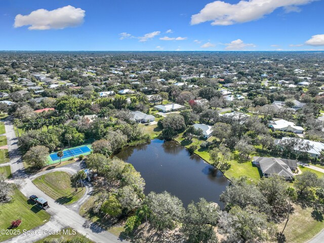 603 Cross Creek Dr, Sebastian, FL 32958 - aerial overview of property's location featuring a large body of water and nearby suburban area